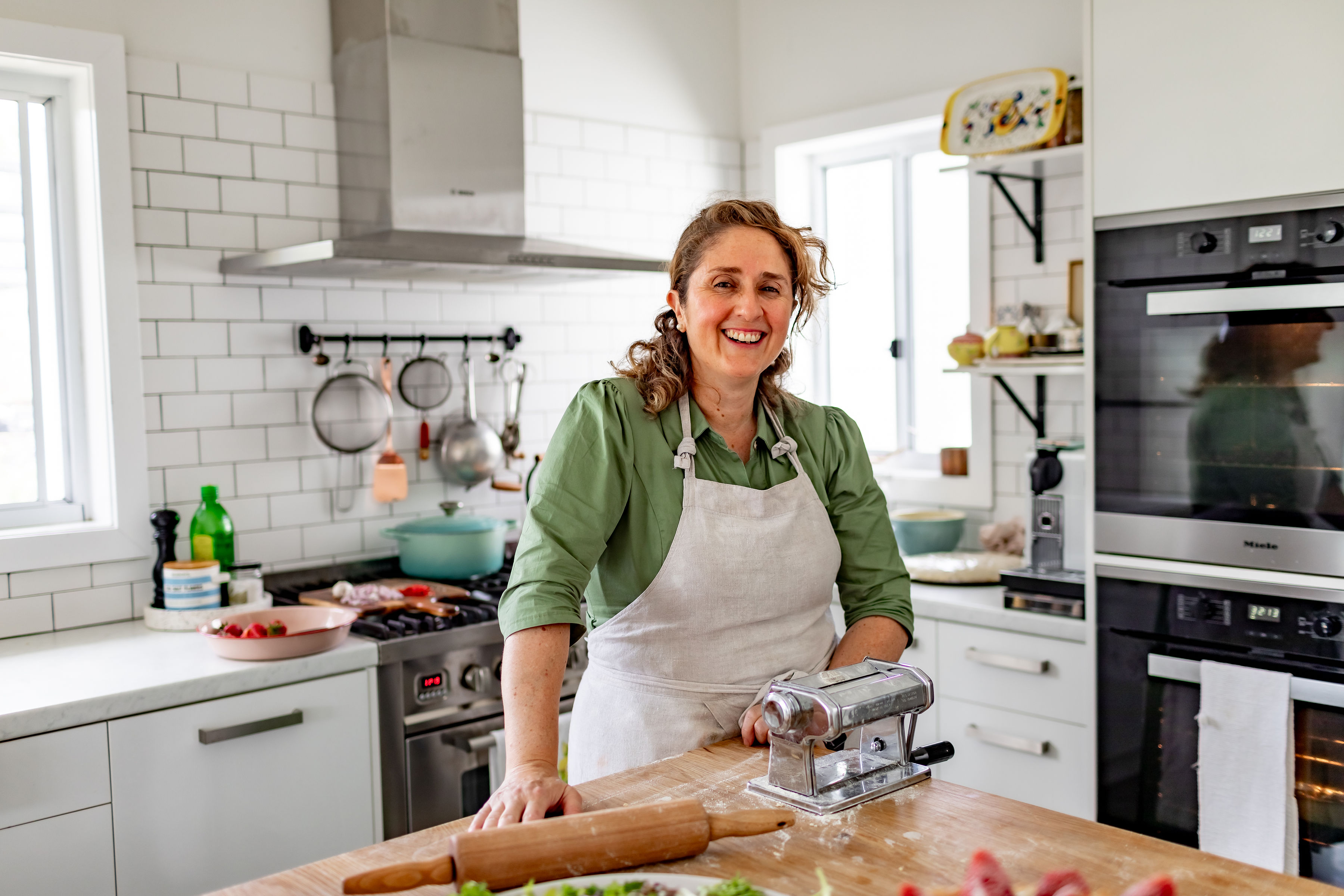 Angela Palermo in her South Sydney cooking studio